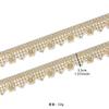 3.5Cm Wave Line Bead Embroidery Flower Decoration Barcode Clothing Window Accessories Home Luggage Accessories Lace Accessories