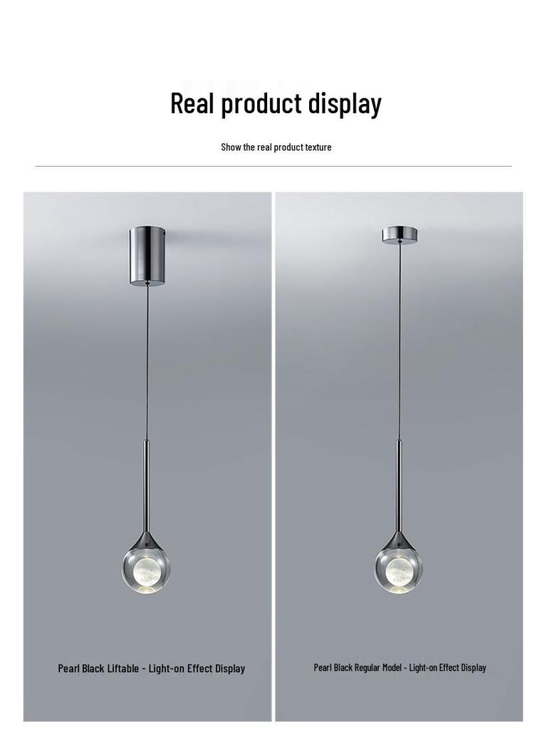 Adjustable Italian Minimalist LED Pendant Light for Bedroom or Entryway