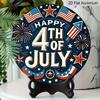 2D Flat Aluminum Wall Hanging In The Style of The 250th Anniversary of The Founding of The United States, Available In Various Sizes and With A
