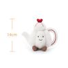 Apricot Lamb Love Teapot Plush Toy for Soft and Cute Fluffy Love Teapot for Girls and 14cm Kids, Boys,