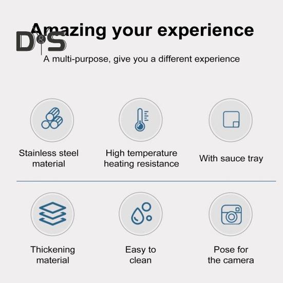 Set de tăvi pentru gustări din oțel inoxidabil cu bol pentru scufundare Tavă de servire pentru sandvișuri cu design fin și lustruit pentru chipsuri de sushi găluște salate