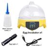 7 Pcs Eggs Incubator Capacity Incubator Brood Machine Chicken Duck Egg Hatcher Electronic Automatic Incubator Chicken Duck Bird Pigeon