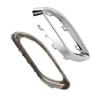 Gloss Chrome Exhaust Tip Cover Trims Replacement for Mercedes‑Benz A B C E GLC CLS‑Class W177 W247 W205 W213 X253 C257