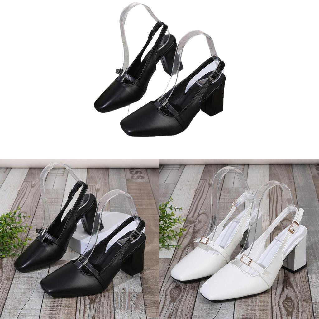 Summer High Heel Shoes For Women With Square Toe And Rubber Sole Perfect For Party Wear