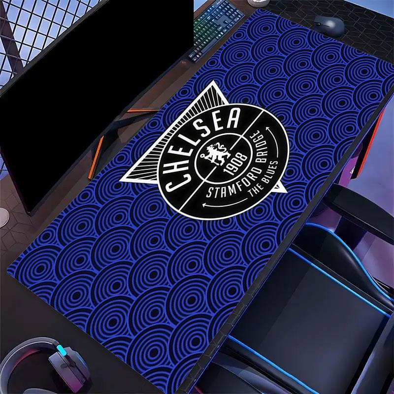Chelsea Mouse Pad, Large Gaming Desk Mat, Non-slip XXL Mousepad for Laptop & Tablet, Mini PC Playmat with Stitched Edges
