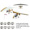 uxcell 10pcs Landing Gear Stoppers, 2.55x7mm0.1x0.28inch, Airplane Wheel Collar Blocks with Wrench for RC Airplane Models and Remote Control Aircraft