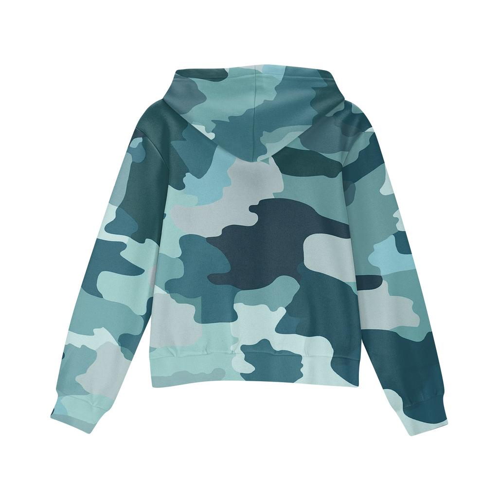 Children's Fashion Christmas Printed Long Sleeved Hooded Sweatshirt Girls' Hoodie Jacket