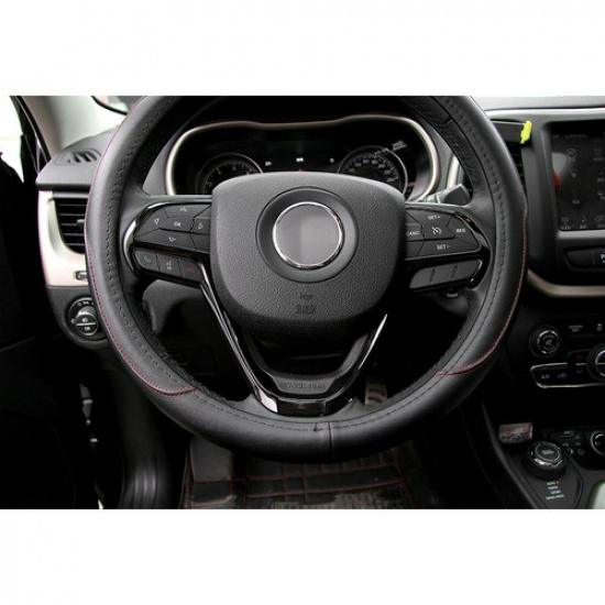 Car Steering Wheel Moulding Cover Trim for Jeep Grand Cherokee 2014-2021 Black