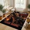 Personalized Crystal Velvet Carpet,Travis Scott Custom Printed Name, Plush Area Rug For Home Indoor Decor