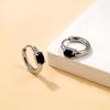 2025 Stylish Titanium Steel Earrings for Women: Lightweight, Luxurious Ear Cuffs with Colorful Zirconia and Unique Design