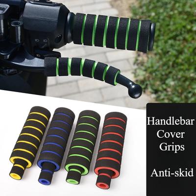 4Pcs Motorcycle Handlebar Grip Universal Handle Bar Cover Brake Clutch Lever Soft Sponge Foam Grips Cover Motorcycles Grip
