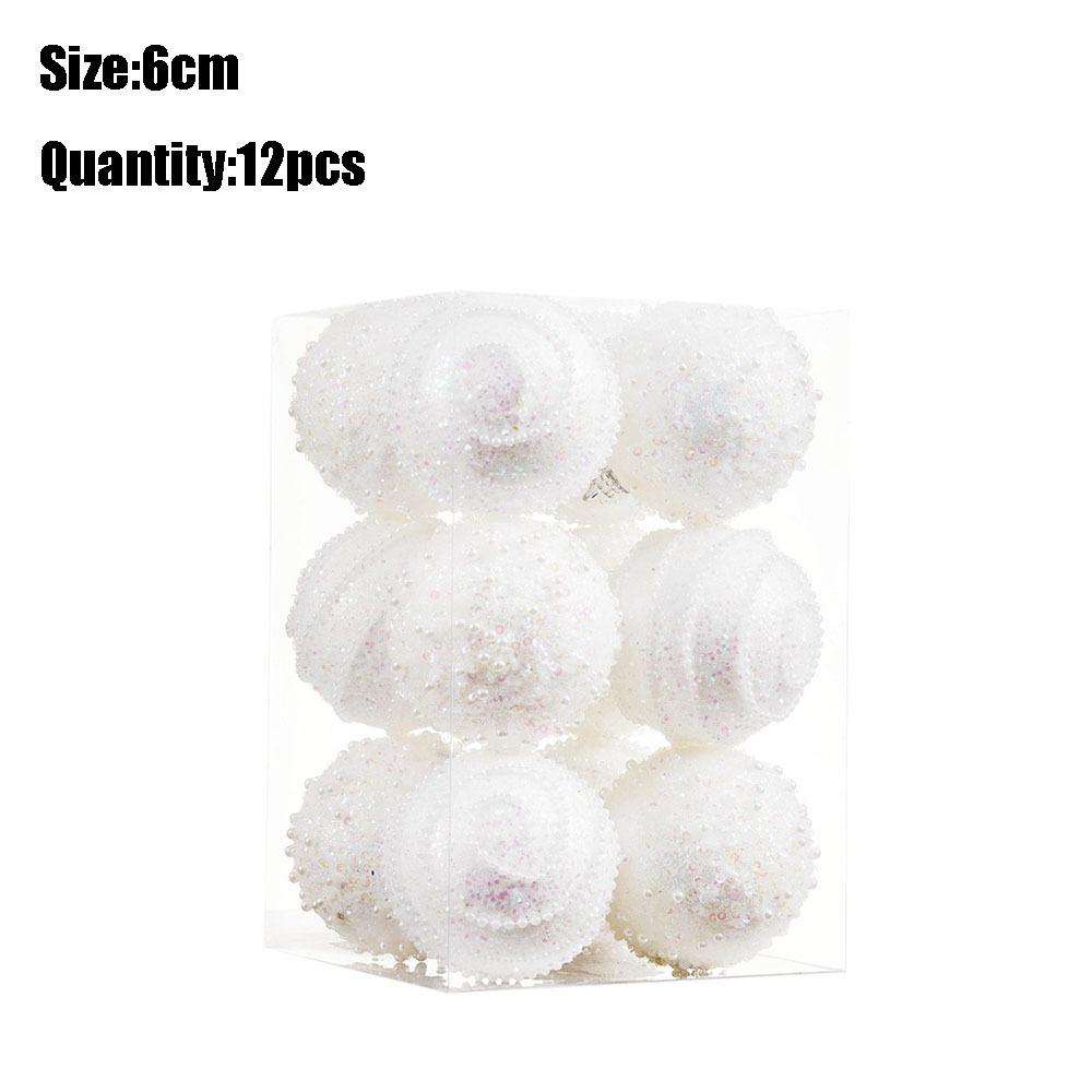 Foam Xmas Tree Hanging Baubles with Sequins Foam Xmas Spheres Pendant  Party