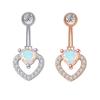 Butterfly Belly Button Rings Curved Zircon Navel Ring Vintage Body Piercing Jewelry  Girl