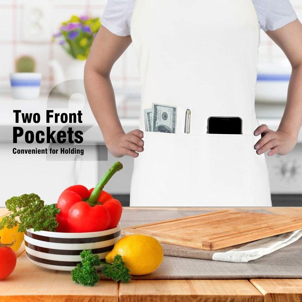 Waterdrop Resistant Adjustable Aprons Unisex Catering Chef Apron New Cooking Apron  Hairdresser