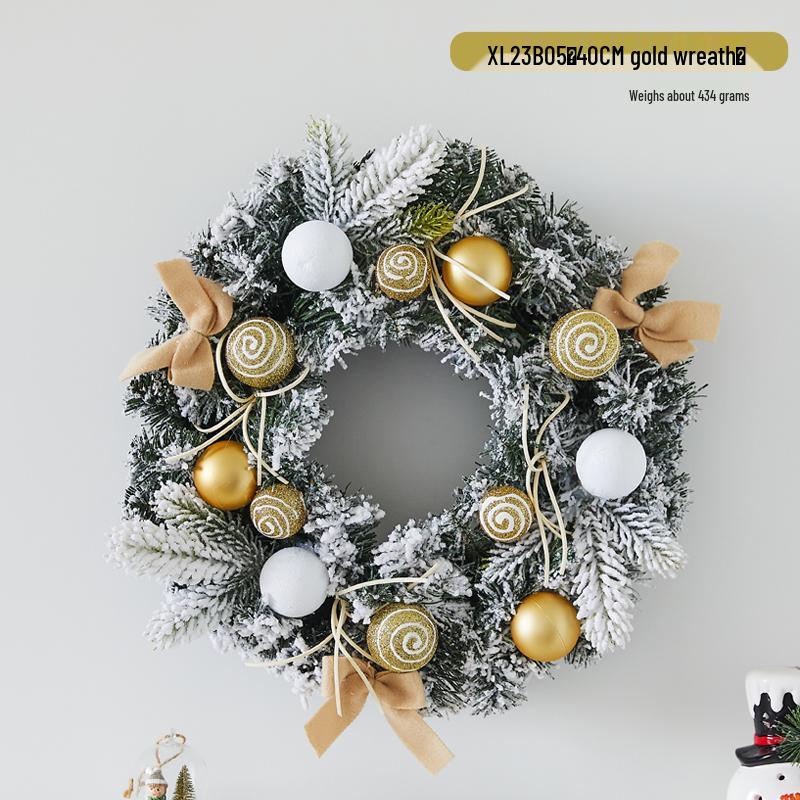 Creative Christmas Door & Window Wreath - Rattan Wall Hanging Ornament for Holiday Decor