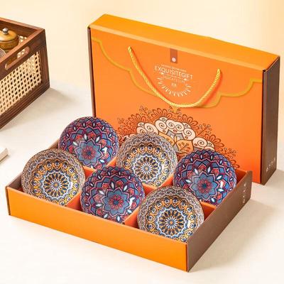 Bohemian Style Ceramic Bowl Gift Set