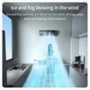 15W 30S Home Kitchen Leafless Air Conditioning Fan Wall-Mounted Air Cooling Fan Quick Cooling Ice Mist Air Fan