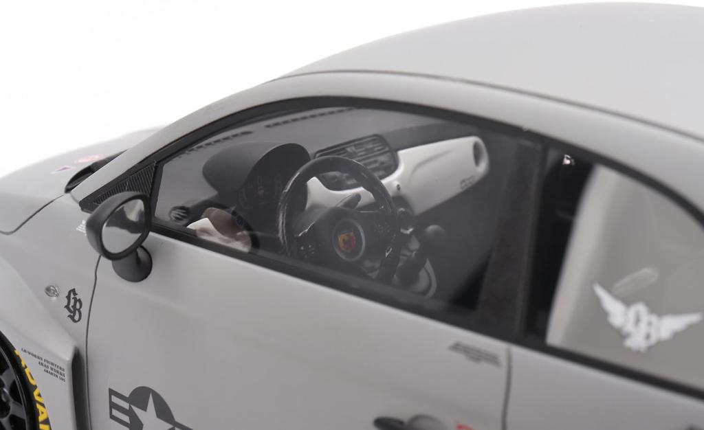 Sunrich TOP SPEED Scale Abarth 595 x Abarth Works Fighters Finished Model TS0622 1/18 LB-WORKS