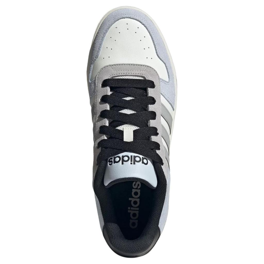 adidas Neo D PAD Anti Slip Wear Resistant Low Top Skateboard Shoes Unisex White Gray Blue Sneakers JR8327