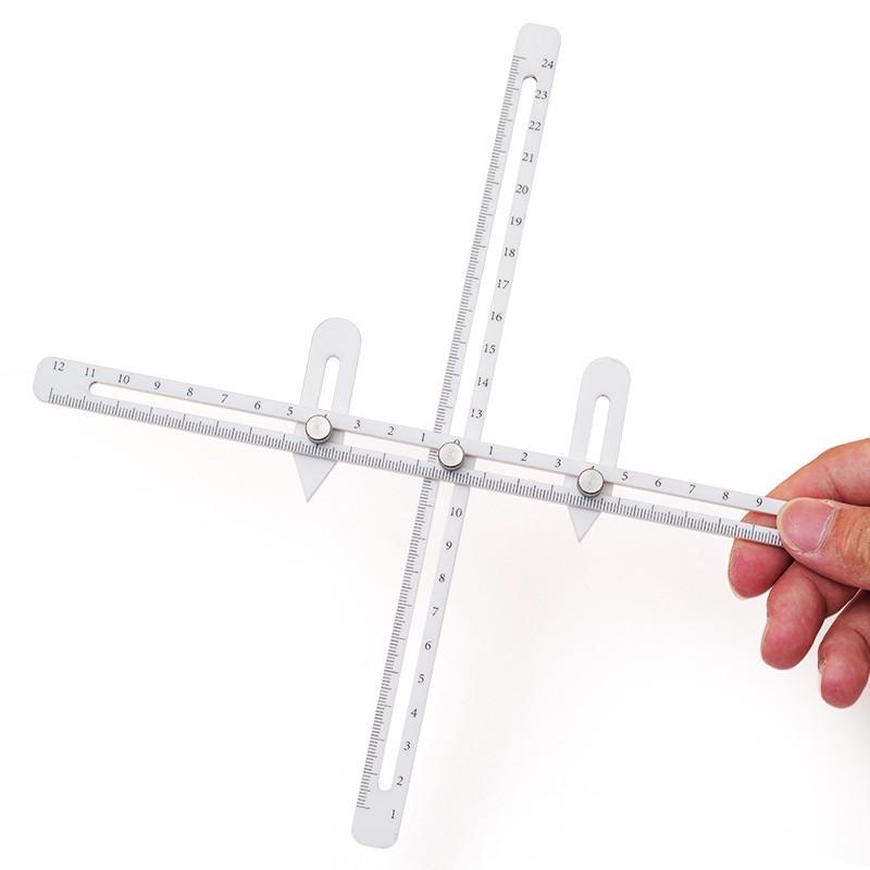 

Ceramic Measurement Combination Tool Set Multifunctional Depth Thickness Caliber Measurer Plastic Straight Ruler светло-серый