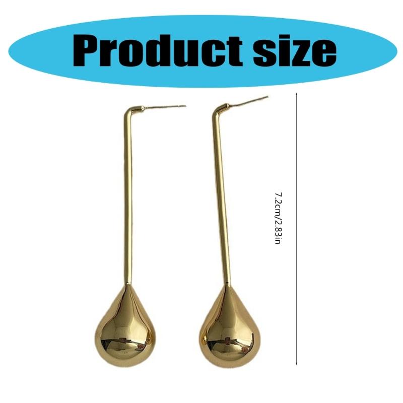 Fashionable Ear Studs Water Drop Earrings Formal Ear Jewelry Alloy Texture Comfortable Earrings Perfect for All Day Wear