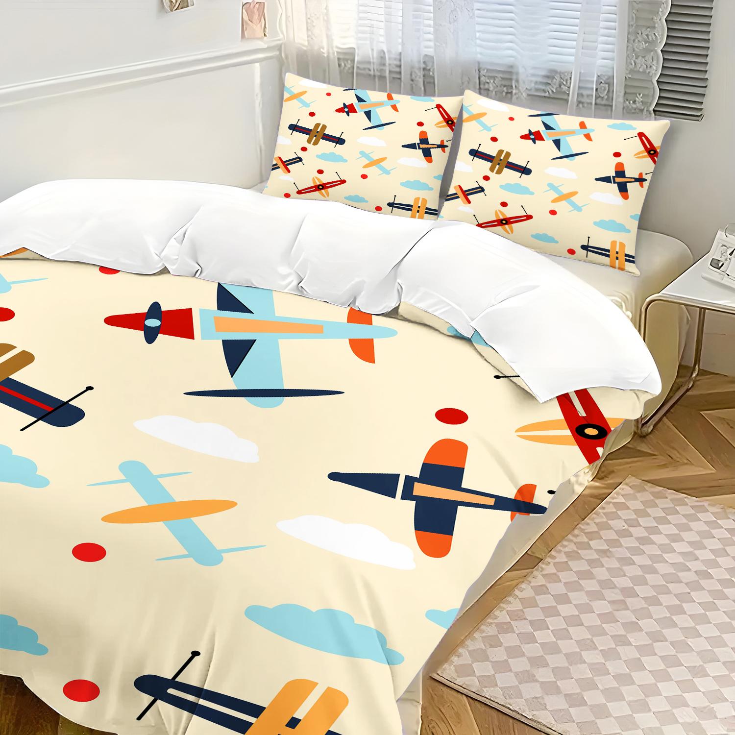 

Cartoon Cars Bedding Set Lightning Duvet Cover Engineering vehicle excavator Boy s Bedclothes Bed Linen Gift for Kids 90X200cm