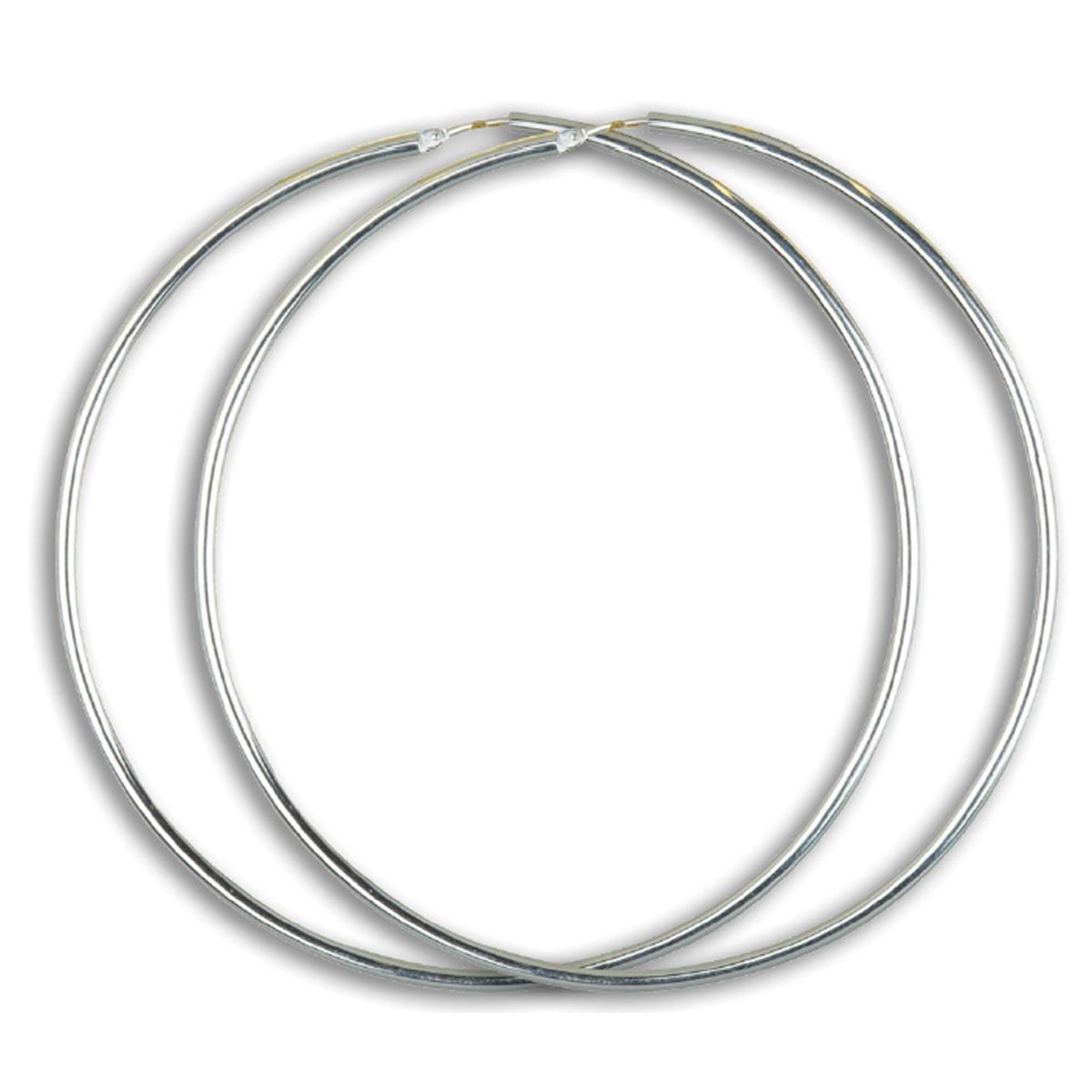 

Les Trésors De Lily [P1684] - Серебряные серьги-кольца Simplicité - 70 мм 2 мм