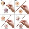 4PCS/set Stainless Steel Rose Gold Acne Needle Double Headed Acne Needle Blackhead Removal and Squeezing Tool