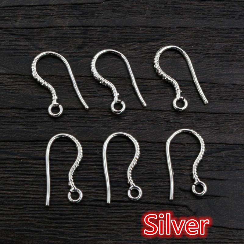 20pcs 17x8mm Brass Matel DIY Earring Hooks Findings Earrings Clasps Earwire Jewelry Making Accessories Supplies