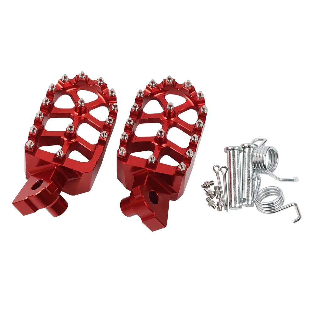 For Rieju MRT Pro Motorcycle Accessories Footrest Footpeg Foot Pegs Rest Foot Pedals красный