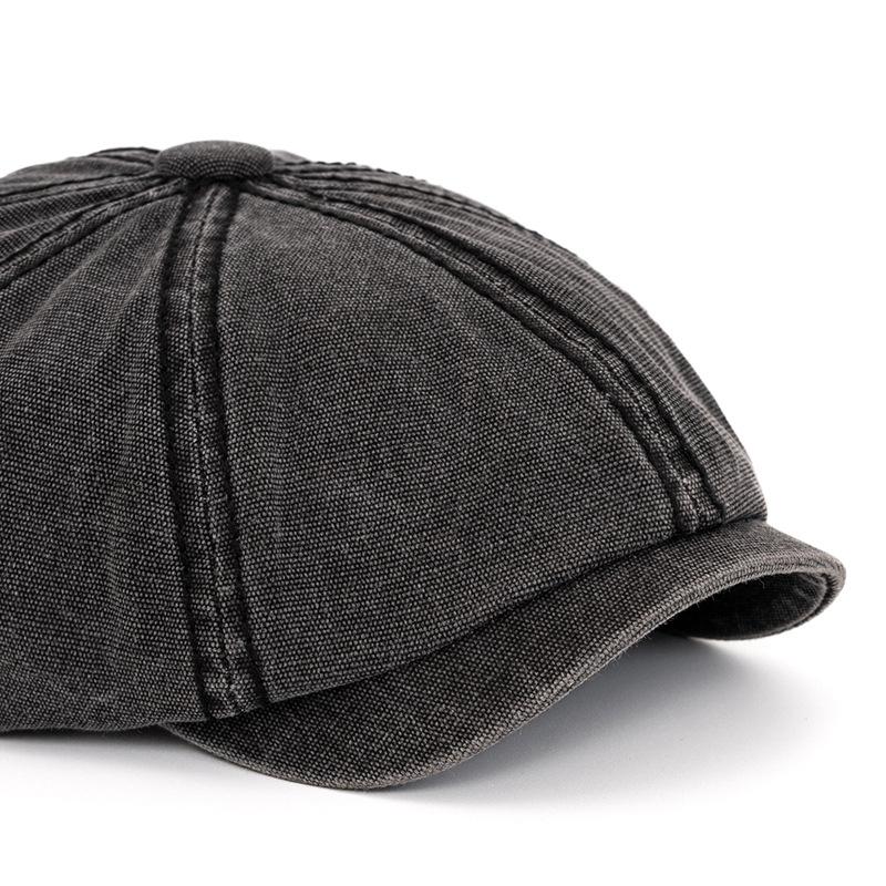 Cotton Octagonal Cap Men British Vintage Newsboy Cap Berets Paintsman Cap