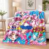 Sailor Moon Flannel Throw Blanket Soft Warm Cozy For Sofa Bed Indoor Home Bedroom Use