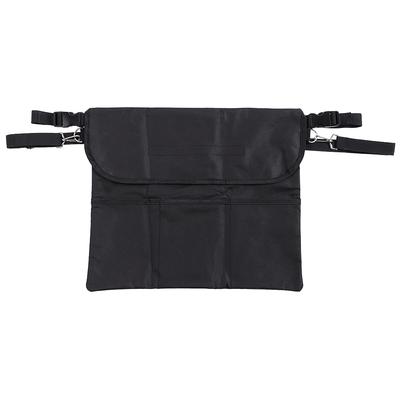 43x35.5cm Saco de Armazenamento Organizador de Tecido Oxford Preto Resistente ao Desgaste para Uso em Cadeira de Rodas