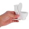 ibasenice Miniature Toilet Model, Toilet Ornament, Micro Toy, DIY, Landscape, Dollhouse Simulation, Resin, House Decoration, Small Item, Accessories