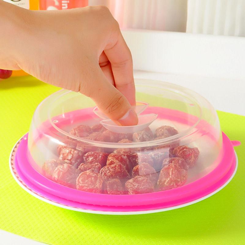 Oven Food Cover Plastic Microwave Bowl Splatter Lid Heat-resistant Heating Protector