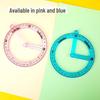 Primary School Student Multifunctional Geometry Ruler Set for Math Activities