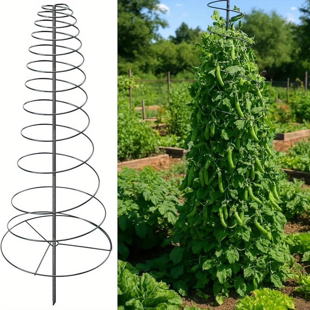 Spiral Frame Trellis for Climbing Plants Outdoor Indoor Metal Garden Plant Support for Pole Beans, Tomato, Sweet Pea, Clematis, Potted Plants, Vine