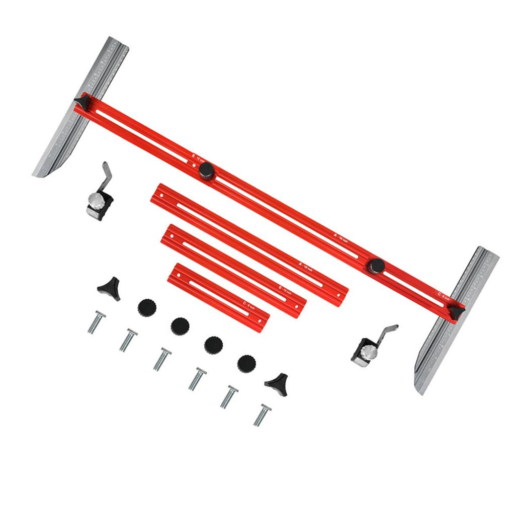 Stair Measuring Tool Jig Aluminum Alloy Flexible Easy Adjustment Stair Tread Gauge