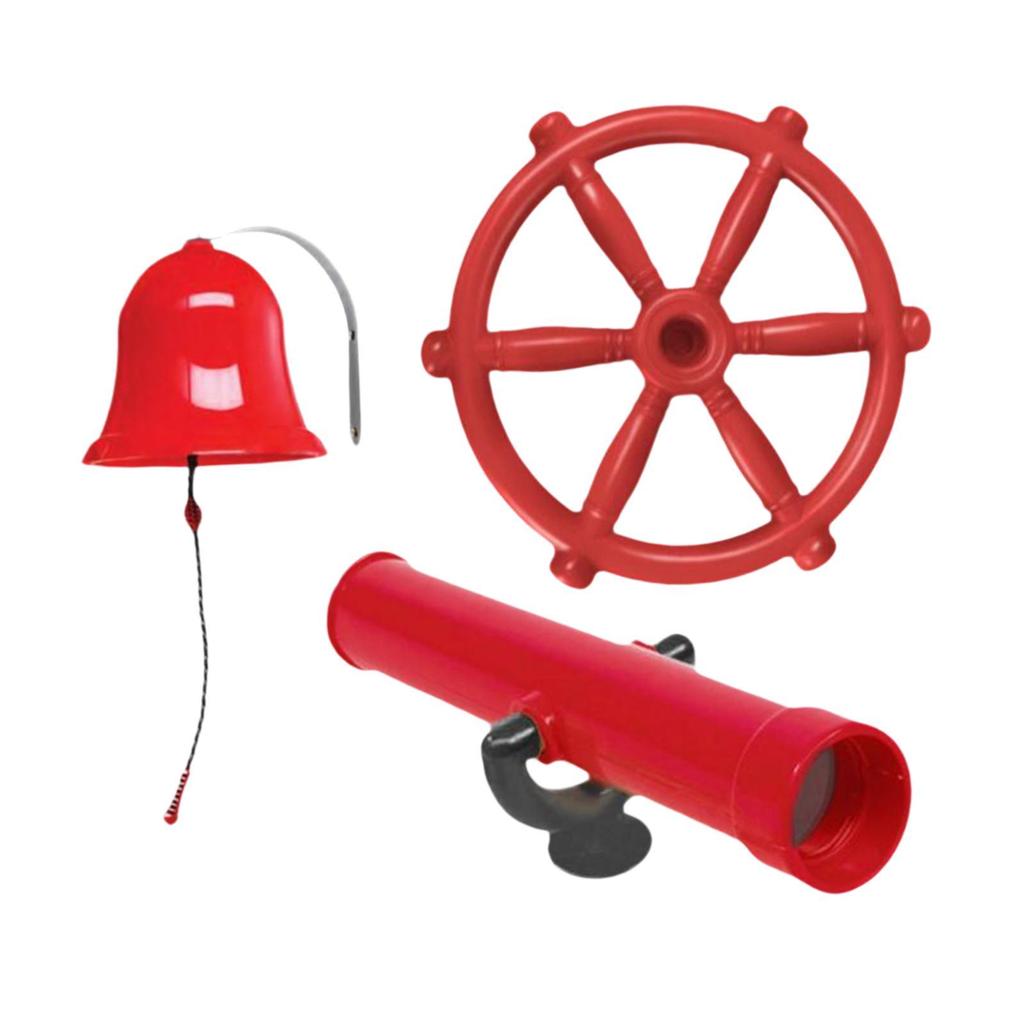 3 Piece Set of Outdoor Playground Accessories for Swingset