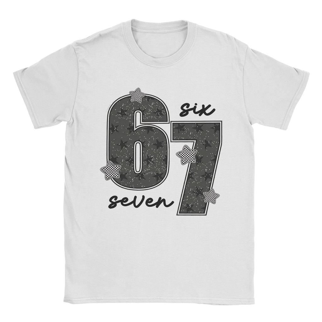 67 Six Seven 6 7 Meme Design Funny Tshirts For Unisex Unisex Funny Pure Cotton Tees Round Neck T Shirt Gift Idea Clothing