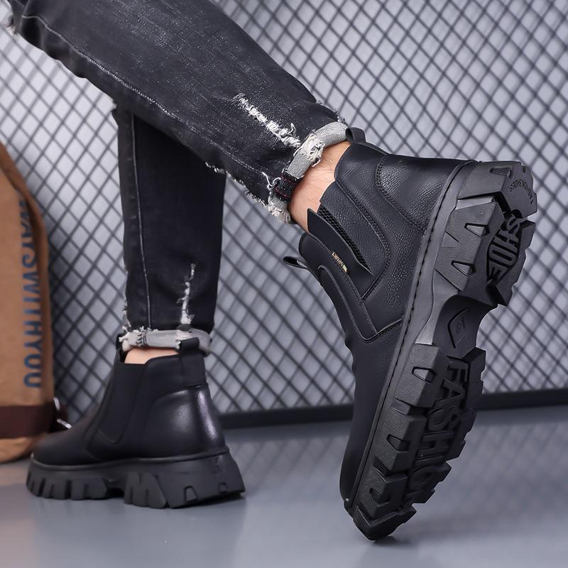 Chelsea Boots Men's Autumn New Men's Fashion Trend Martin Boots Casual Simple Boots Men's Shoes