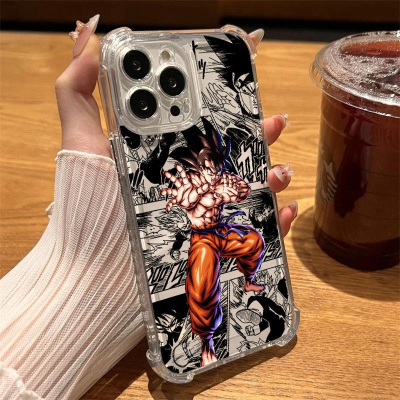 Goku Kakarot Dragons Ball Vegeta Phone Case Clear For iPhone 17 16 14 15 11 12 13 Pro Max 16E 15 16 Plus 17 Air Anti-fall Cover
