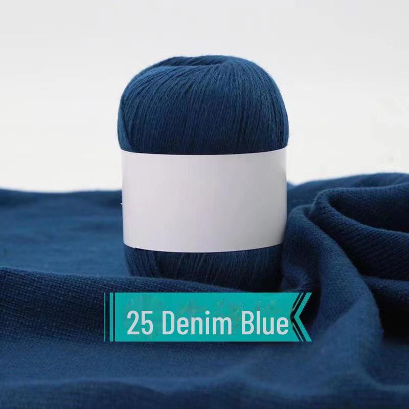 Hand-woven Cashmere Yarn - 3 Ply Soft Wool for Sweaters - Spot Processed Ball of Yarn