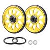 Aluminum Alloy Bicycle Easywheel 60mm Replacement Bike Easy Wheels Widened Design M6 Bike Auxiliary Wheels Rear Rack