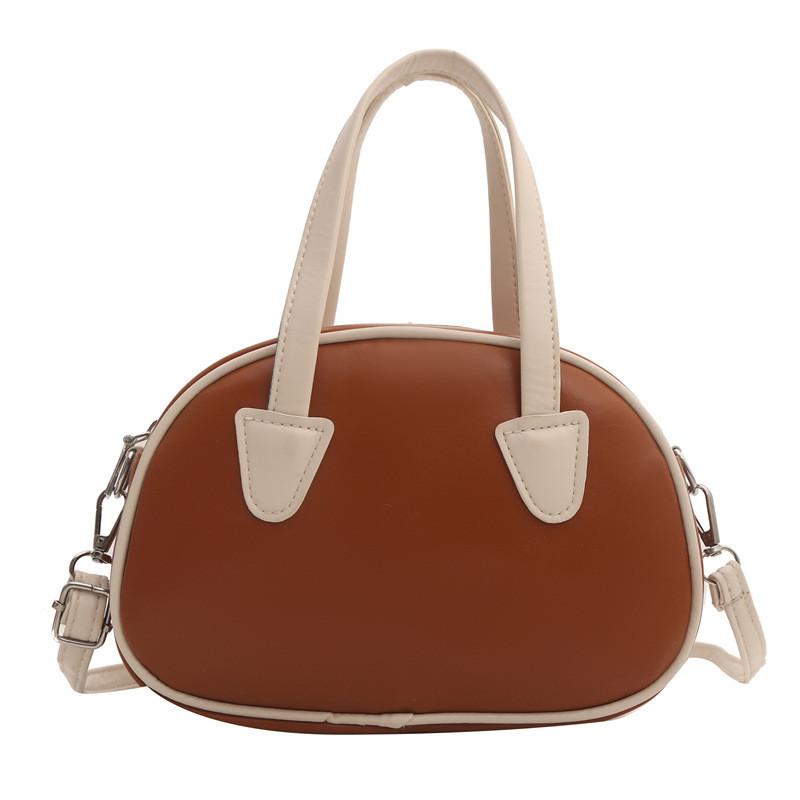 Trendy Korean Style Large Capacity Color Block Shell Bag For Stylish Women In Spring