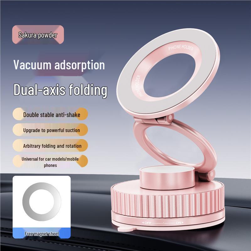 Multifunctional Magnetic Car Phone Holder with Rotating Suction Cup Standard