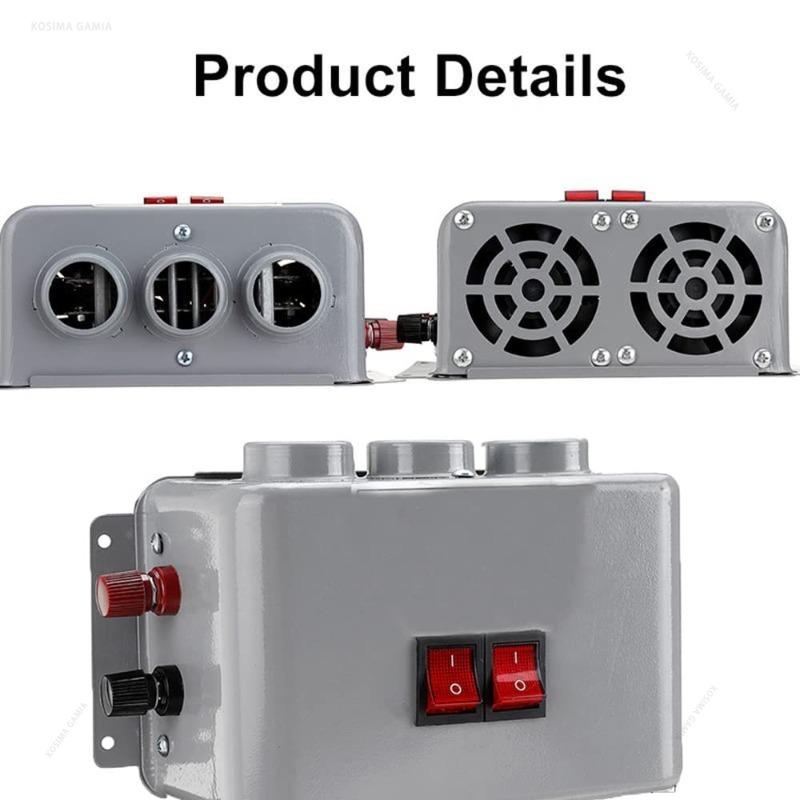 Xiaomi 12V 24V Car Warm Air Blower 3-Hole Air Heating Fan 500W Car Heater Fan Defroster Defogging Cooler Dryer Demister Car Accessories