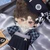 niannyyhouse 20cm Plush Toy Clothes Purple Hat Coat Underwear Hakama Belt Kimono Suit Cotton Doll Outfit Dress-Up