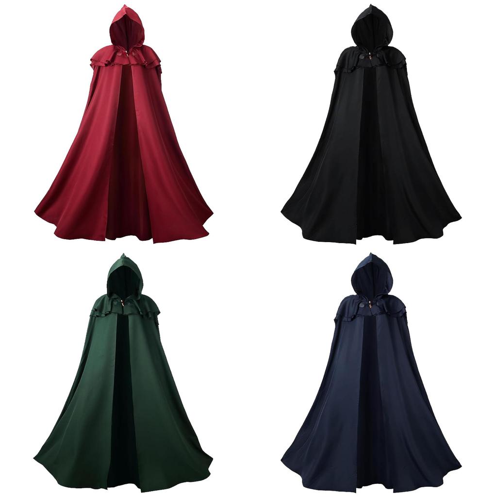 Capa de Cavaleiro Medieval com Tecido de Poliéster para Fantasias de Cosplay e Halloween para Adultos