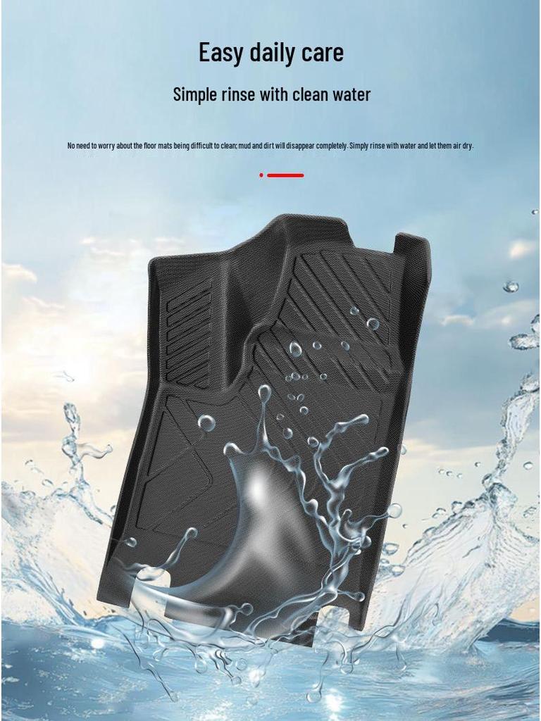 25-Model Double-Layer TPE Floor Mats for AITO M7, Car-Specific Original Color